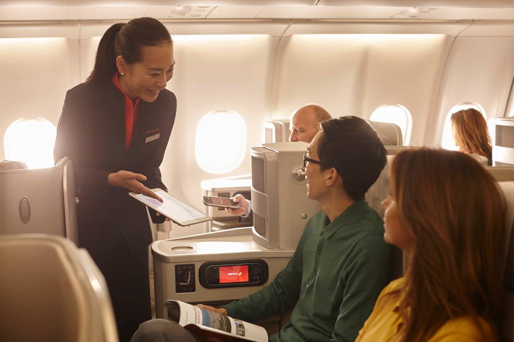service in Iberia business class