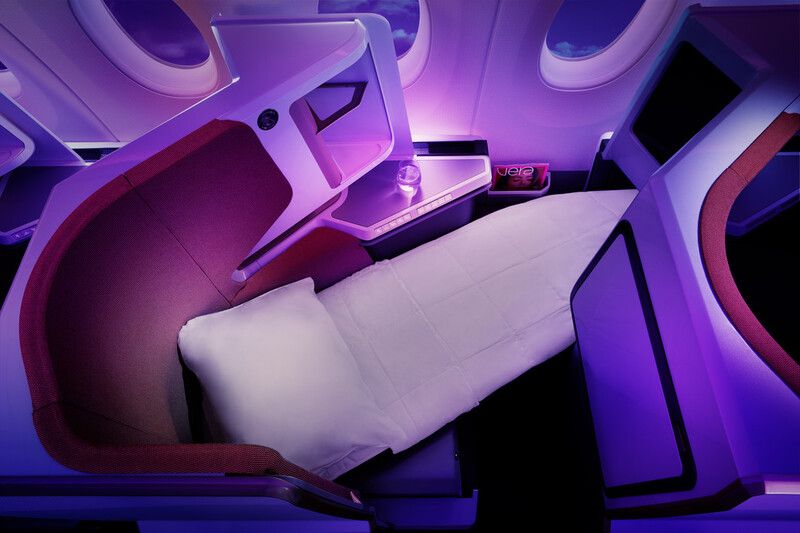Virgin Upper Class bed.