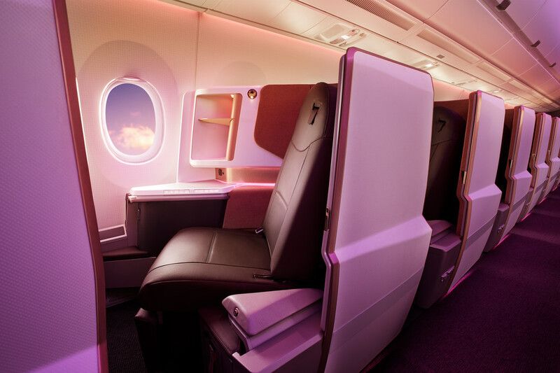 Virgin Upper class seat.