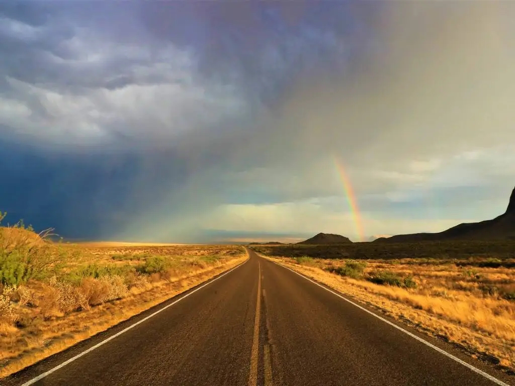 driving in West Texas