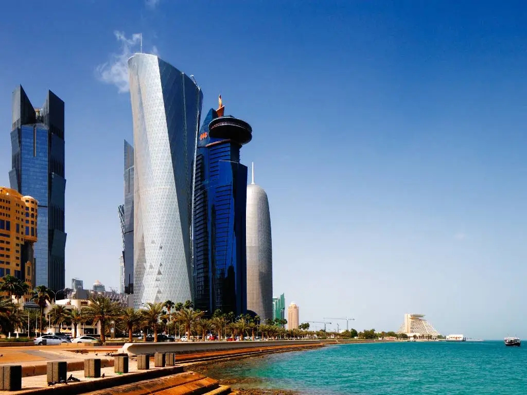 Doha skyline.
