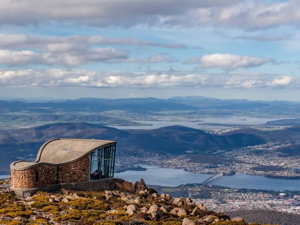 looking over Hobart, Tasmania