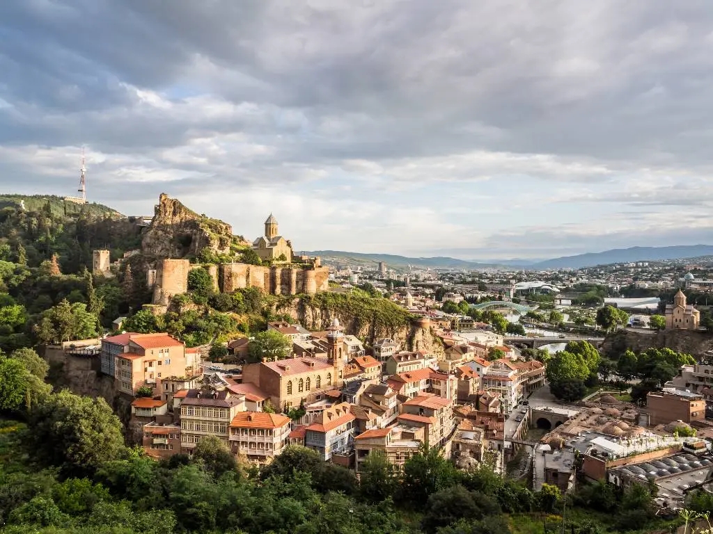 view over Tbilisi Georgia.