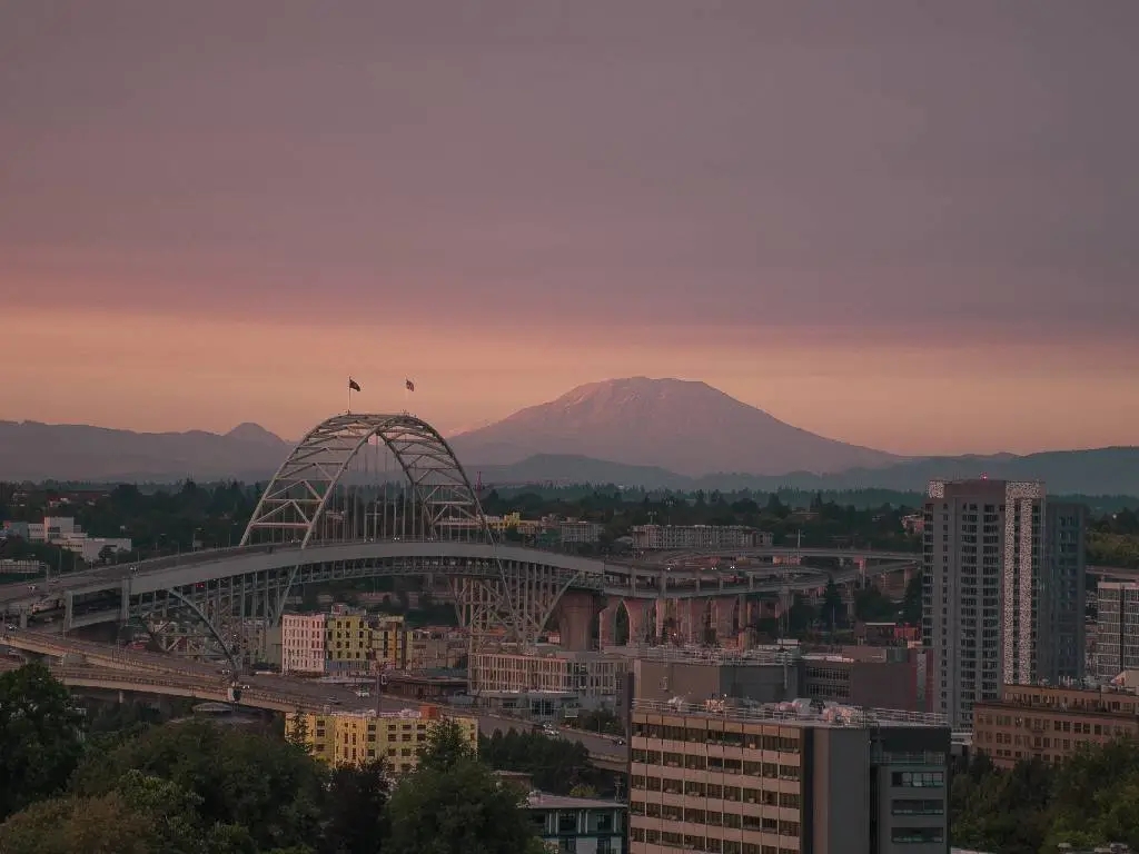 Portland skyline.