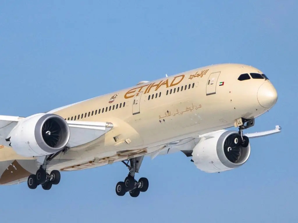 Etihad Airways plane.
