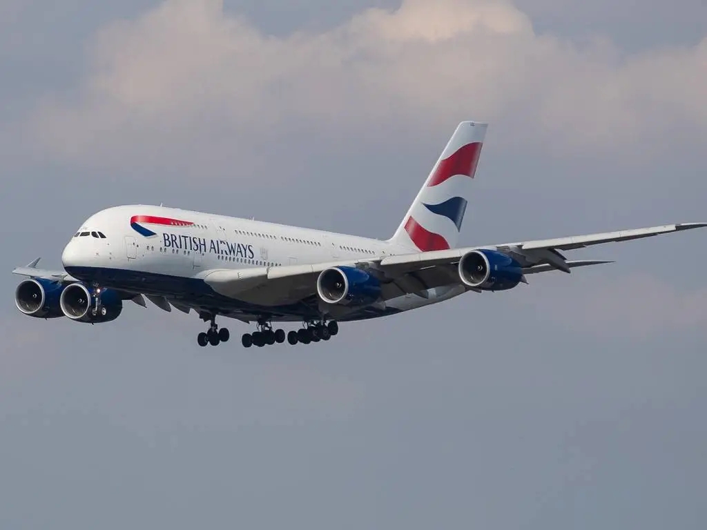 British Airways plane.