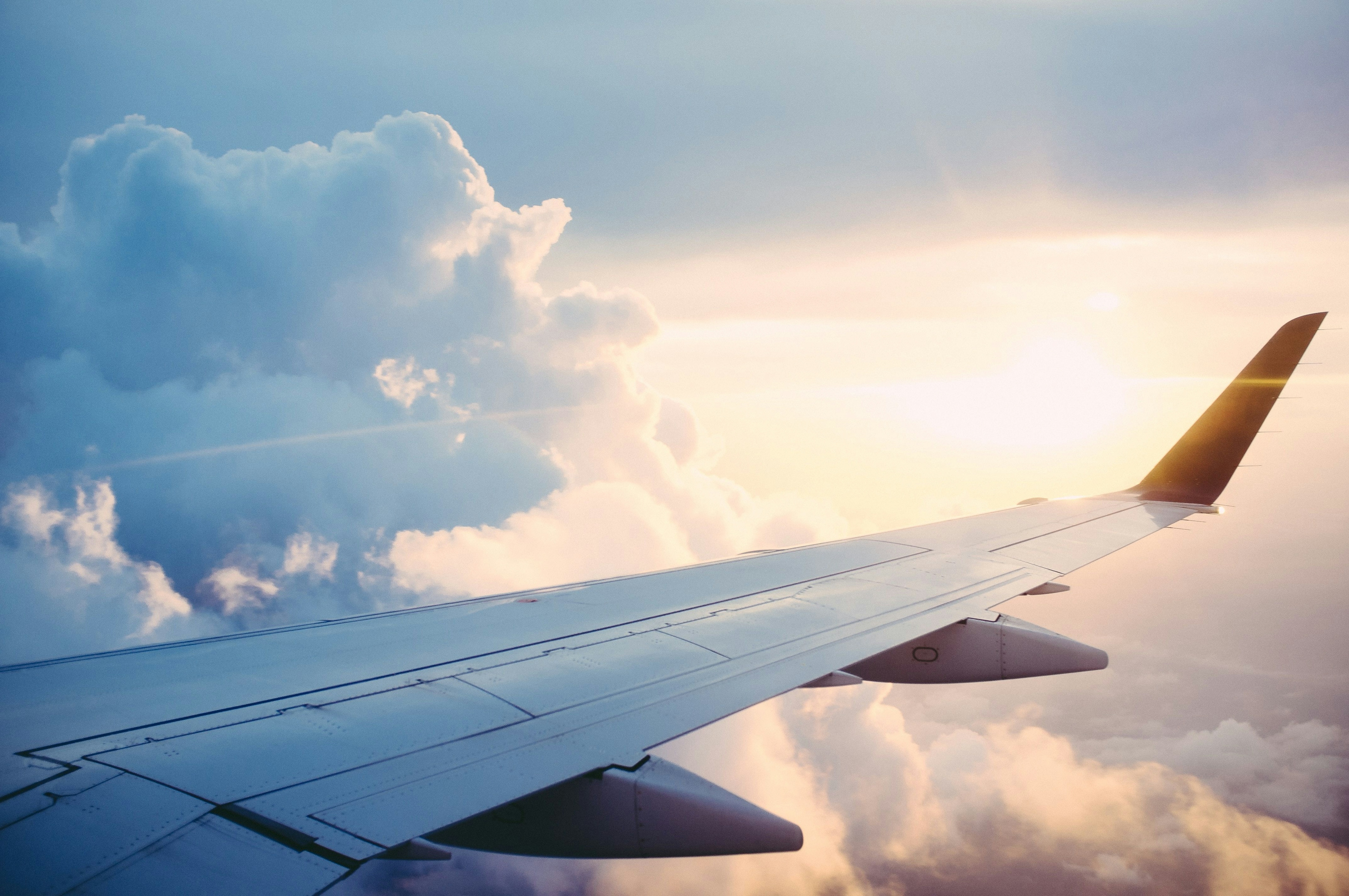 view out airplane window