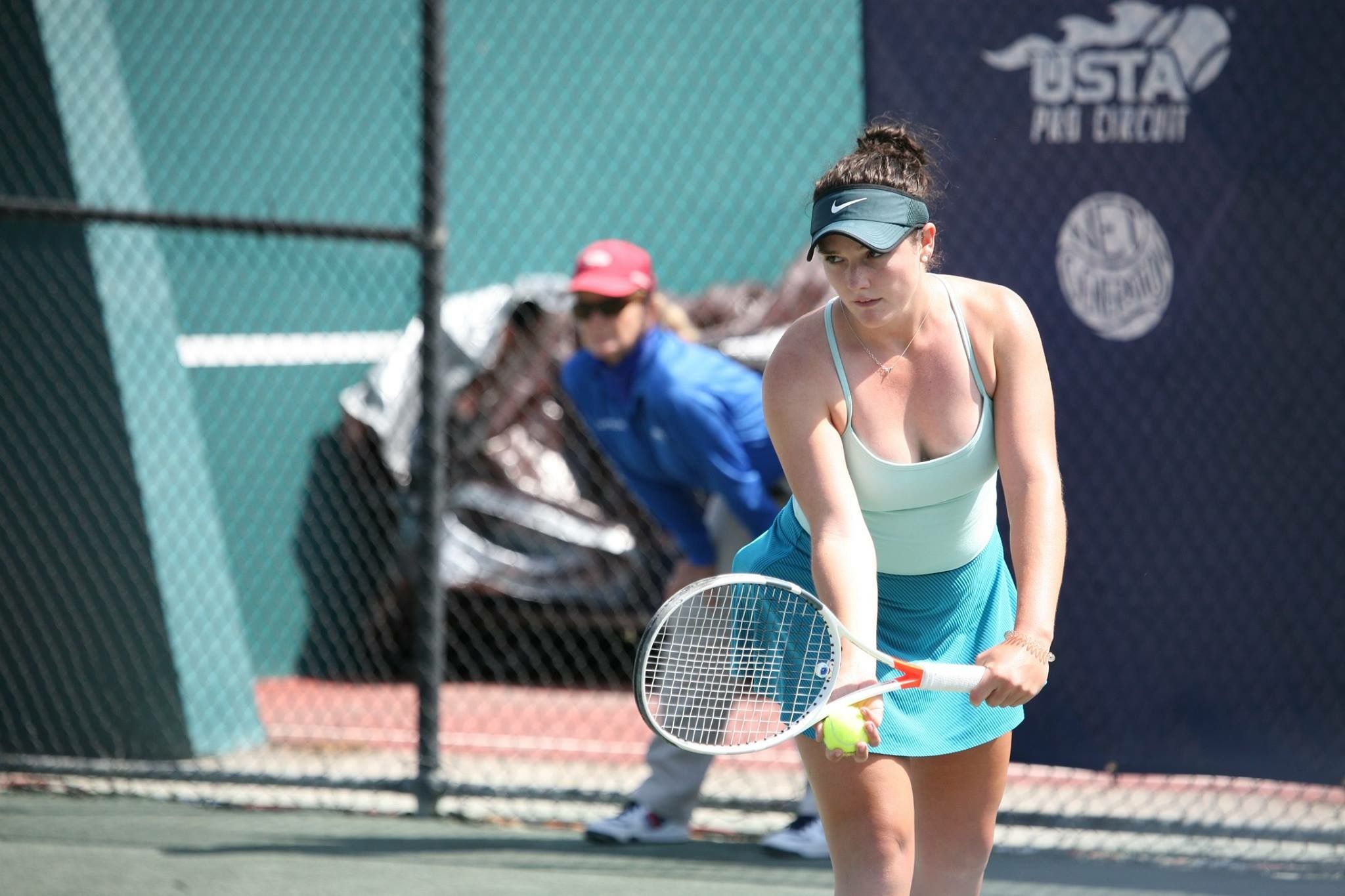 Audrey Ann playing tennis