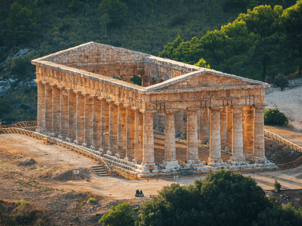 ancient ruins in Sicily.