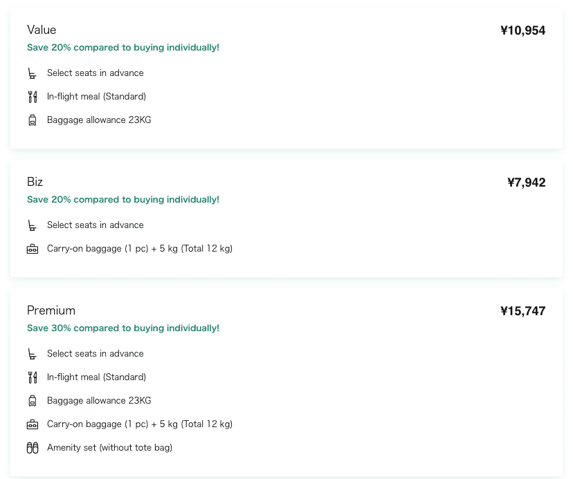 booking flights on zipair.